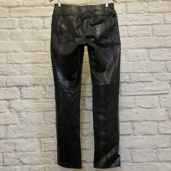 Skechers L Croc Embossed Pants Leggings Straight Leg Side Pockets / Back Pockets - Picture 4 of 10